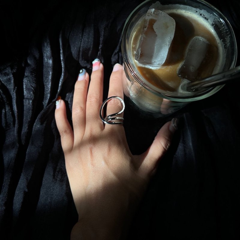 Ctrlshift - Riley silver ring - 戒指 - 纯银 银色