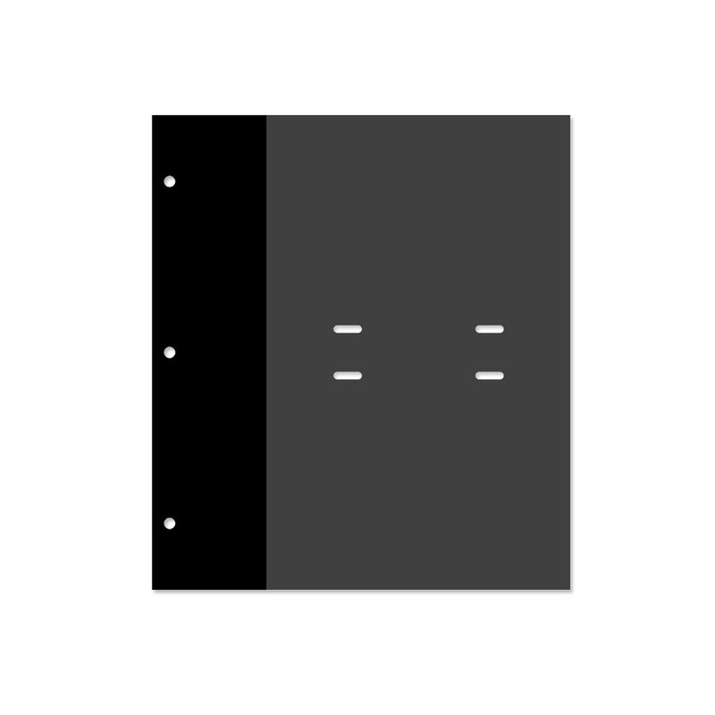 Chuyu 12K3孔 4x6相册本相册内页/补充内页(黑) - 相簿/相册 - 纸 黑色