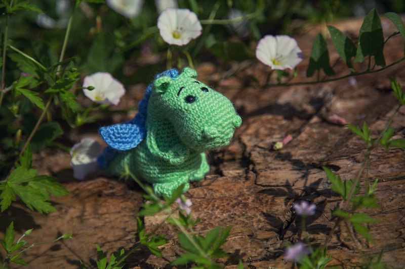 Crochet dragon, Crochet dragon Stuffed toy, dragon toy,  knitted dragon - 玩具/玩偶 - 羊毛 