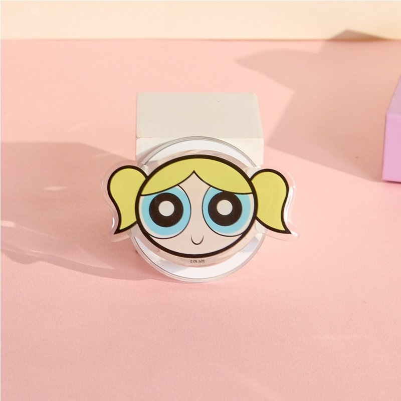 飞天小女警泡泡MagSafe气囊支架 - 手机座/防尘塞 - 压克力 透明