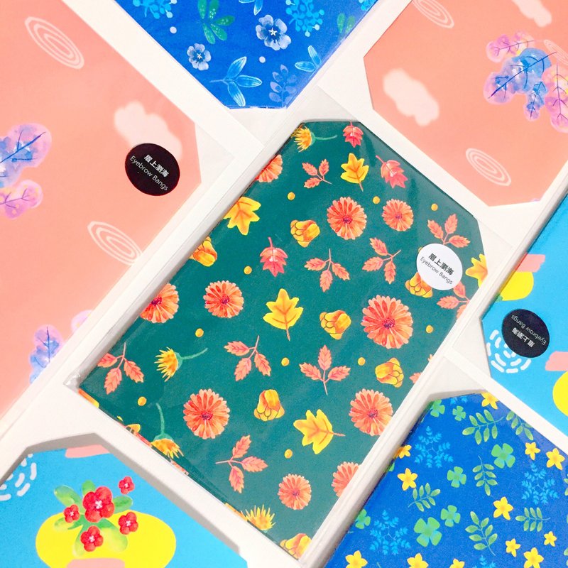 花草信封袋 4入装 - 信封/信纸 - 纸 多色