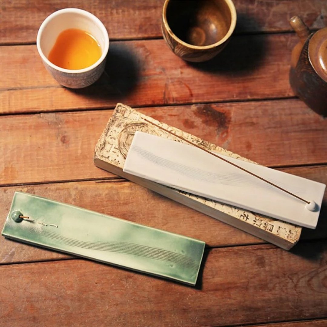 向北九号-青瓷 手工陶瓷茶道香座 / 卧香盘 / 薰香线香盘 -三款 - 其他 - 其他材质 