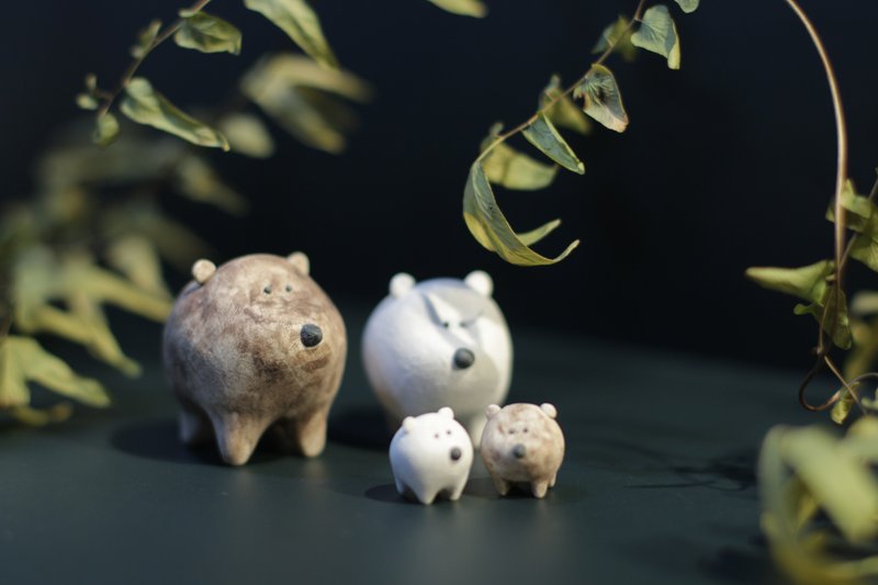 大白熊大棕熊 - 摆饰 - 陶 