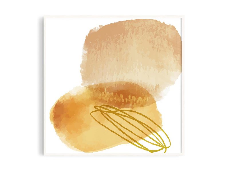 色彩图9_2丨插画/挂画/海报/台湾制原木画框/A4/尺寸可定制 - 海报/装饰画/版画 - 纸 卡其色