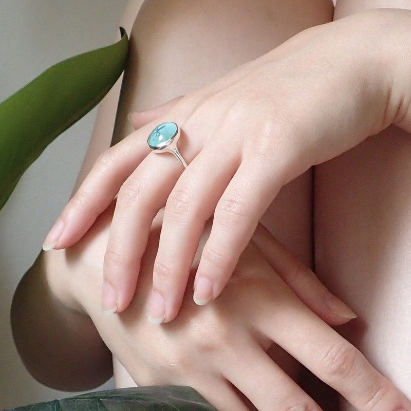 Sea dancer octopus ring - 戒指 - 纯银 蓝色