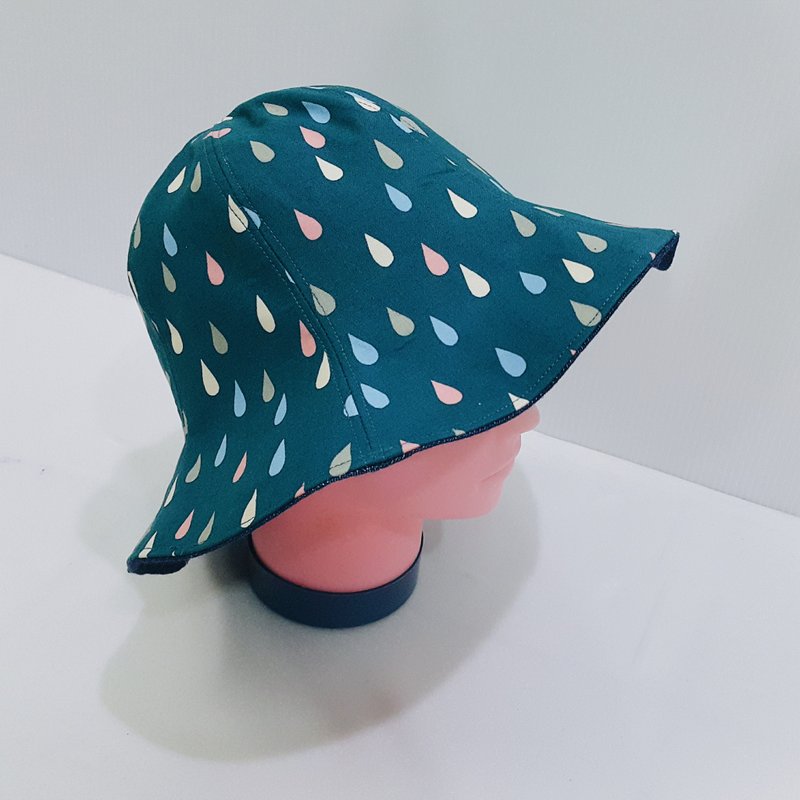 S,HU - rainny day波浪渔夫帽(双面) - 帽子 - 其他材质 绿色