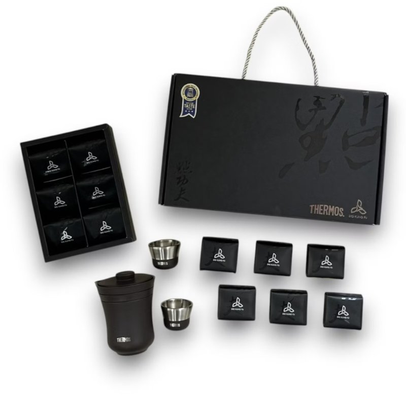 膳魔师便携茶具茶叶礼盒组 + 三款茶 (红玉红茶/金萱青茶/清香乌龙) - 茶具/茶杯 - 其他材质 黑色