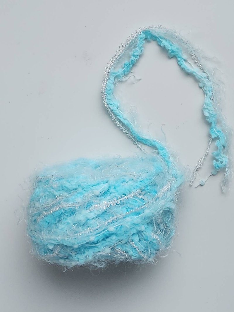 日本混合纱线　1500厘米 ( 22.3g ) - 编织/刺绣/羊毛毡/裁缝 - 其他人造纤维 蓝色