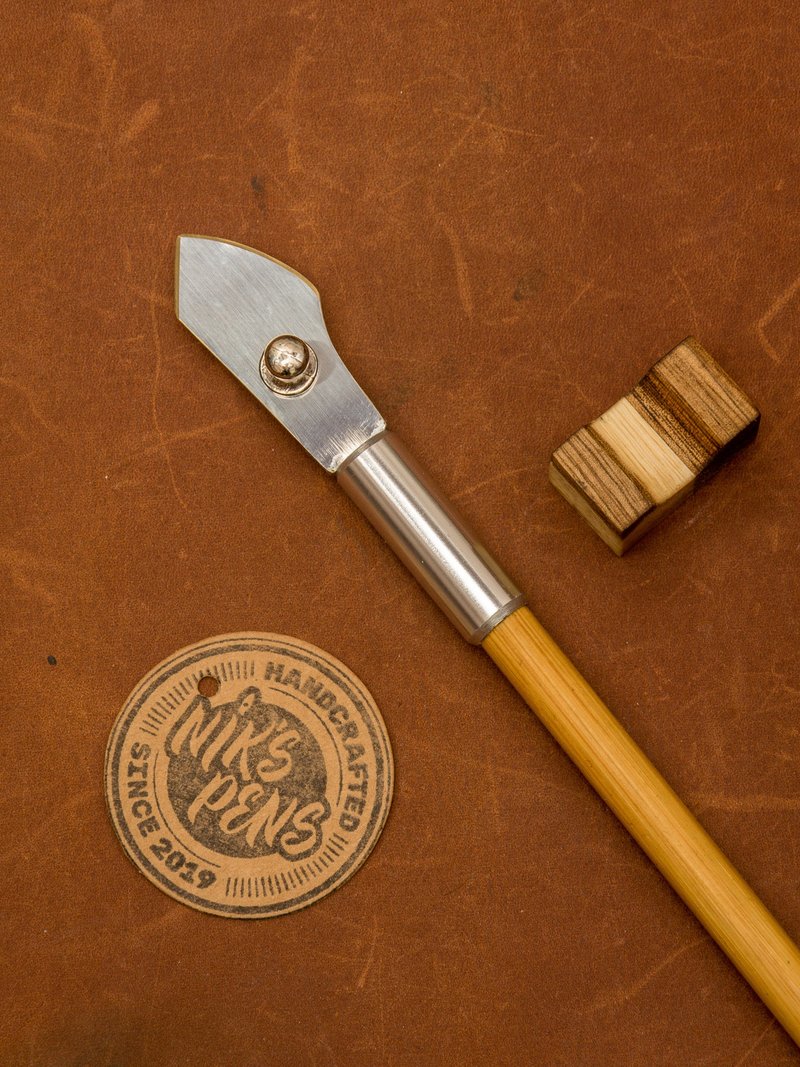 Hand made ruling pen for expressive  calligraphy/Gold or silver - 蘸水笔 - 其他金属 银色