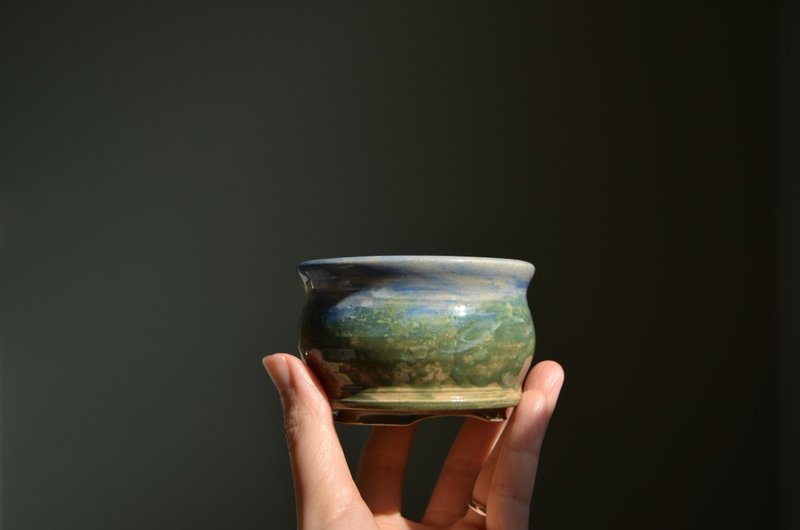 陶盆 | 山水 | 蓝天树景 - 植栽/盆栽 - 陶 绿色