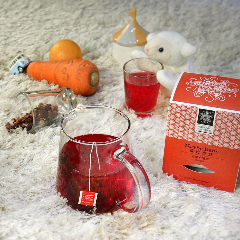 【Space 立体茶包系列】无咖啡因水果茶 莓比宝贝 l 10入 - 茶 - 植物．花 红色