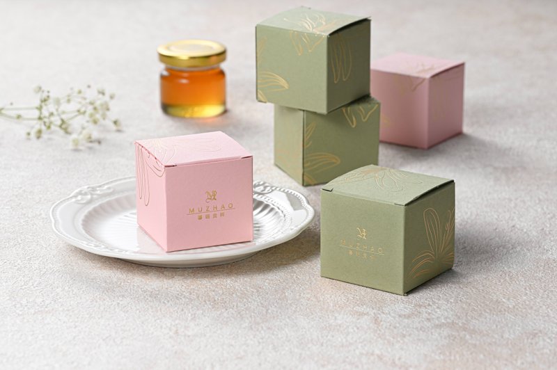 囍蜜-玉荷包荔枝蜜礼盒 50g X 60盒 | 婚礼小物首选 100%纯蜜 - 果酱/抹酱 - 玻璃 粉红色