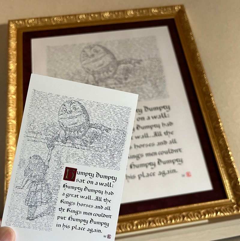 Humpty Dumpty Postcard Set of 3 - 卡片/明信片 - 纸 白色