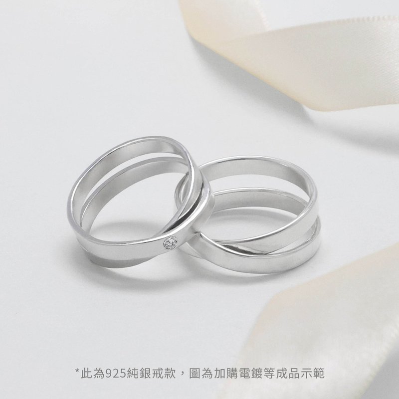 金工课程【交叠絮语银戒】手作对戒/文化币/外语教学可/1人可 - 金工/饰品 - 纯银 