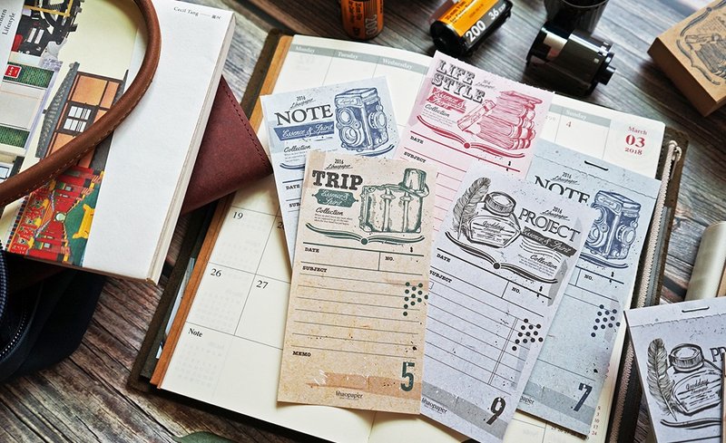 EX.LIBRIS Notepaper 复刻生活记事便笺便条纸 - 便条纸/标签贴 - 纸 白色