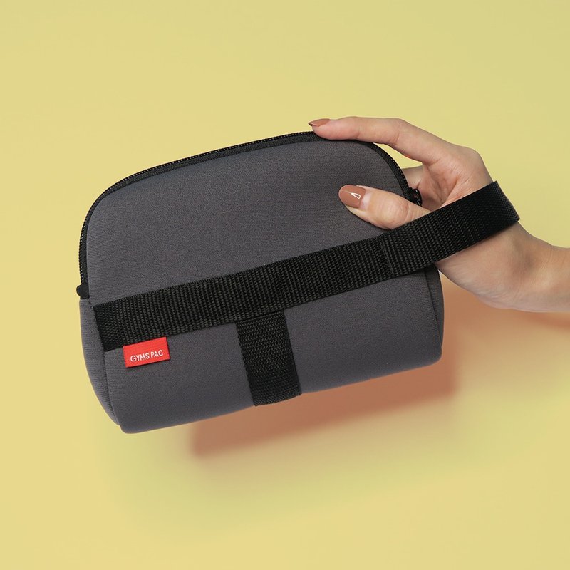 T Bag 手拿盥洗包 化妆包 线材包 万用收纳袋 - 手拿包 - 防水材质 灰色