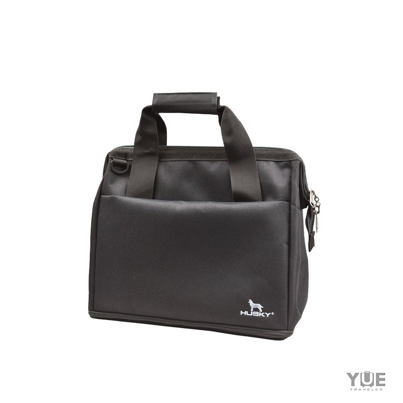 MIT台湾制-可加大防泼水野餐包/妈妈包/波士顿包YU-3015 - 手提包/手提袋 - 聚酯纤维 黑色