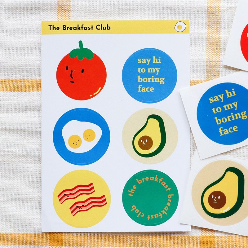 Sticker pad : The Breakfast Club - 贴纸 - 纸 黄色