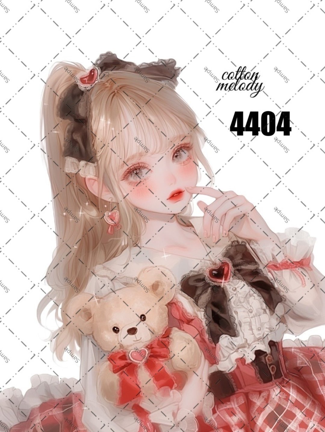 original sticker no.4404 人物贴纸 原创贴纸 原创人物贴纸 装饰贴纸 cotton melody - 贴纸 - 纸 