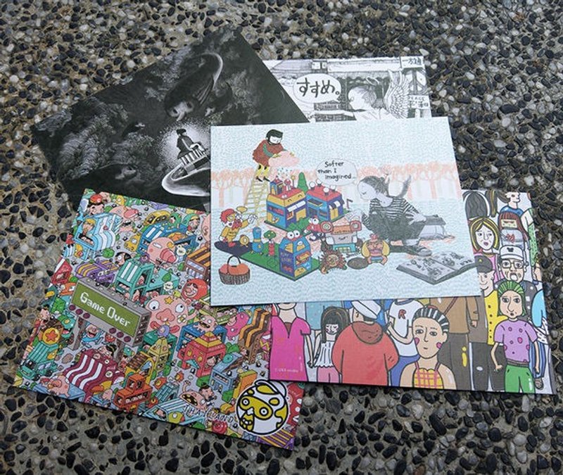 Remember_泰日港台艺术家联名明信片 - 卡片/明信片 - 纸 多色