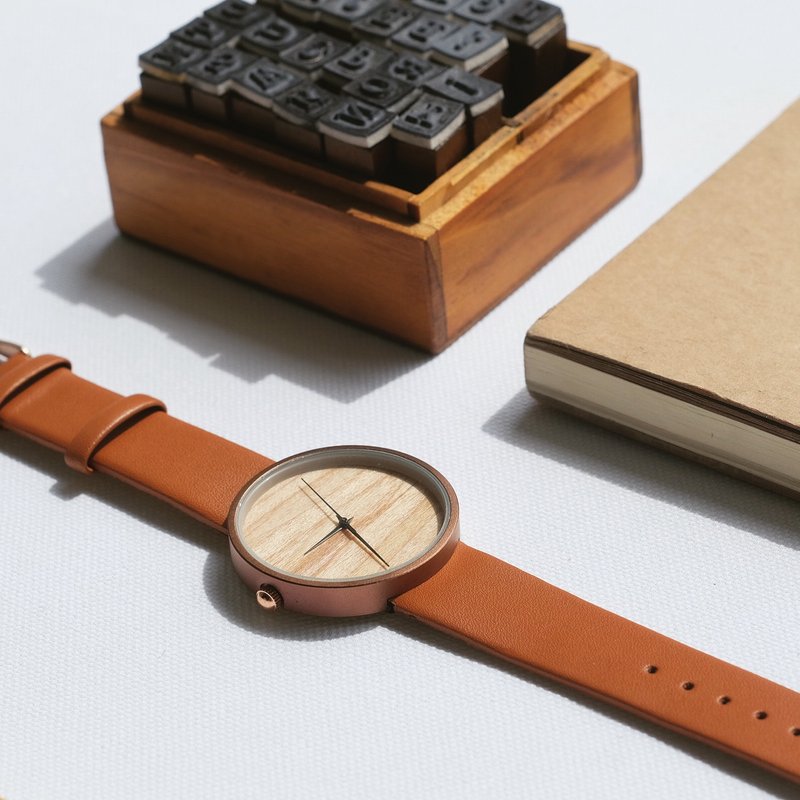 Maple Wood X Caramel - 女表 - 木头 橘色