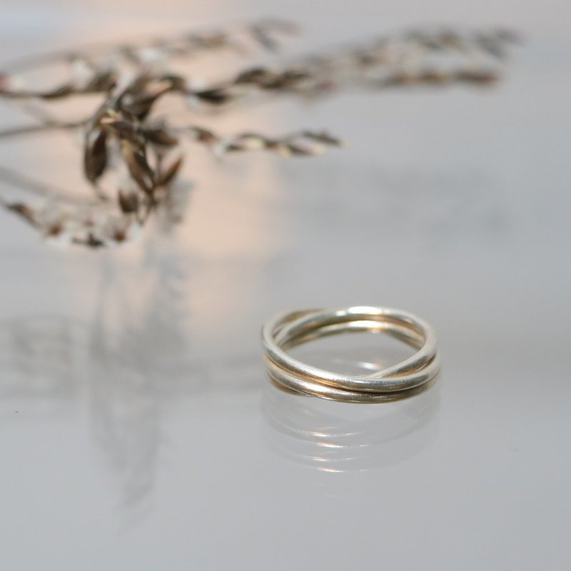 套圈圈戒 纯银戒指 - 戒指 - 纯银 银色