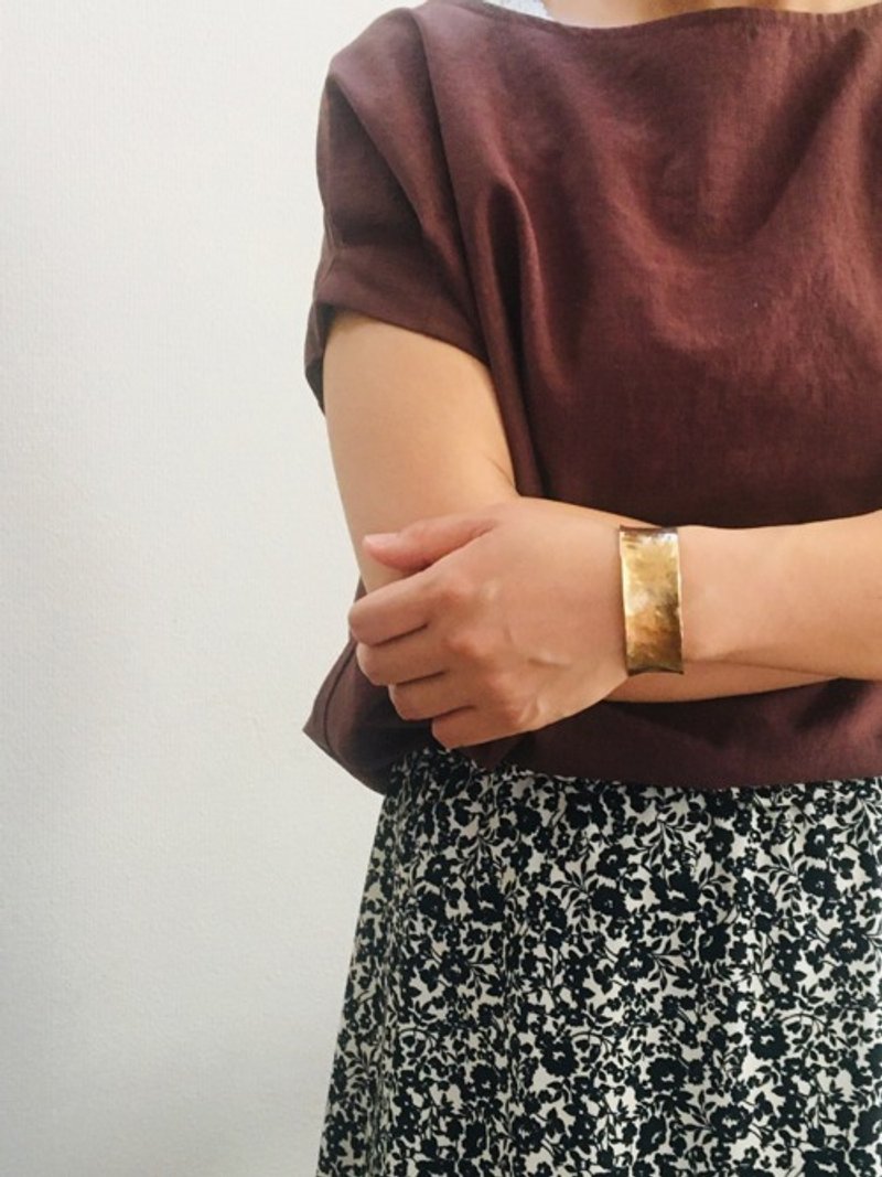 黄铜手镯 “Art Nouveau” - 手链/手环 - 其他金属 