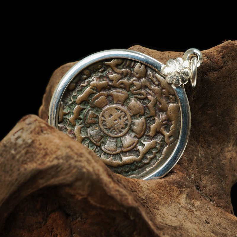 西藏老九宫八卦咒牌-泰国银壳版 - 戒指 - 其他金属 