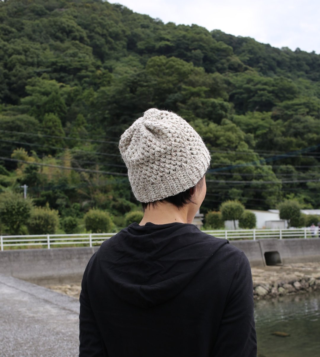 Wool knit cap / white / brown / yuoworks - 帽子 - 其他材质 白色