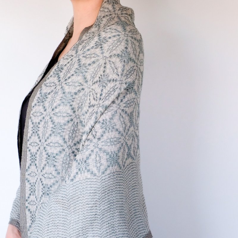 亚麻 手工编织麻披肩 [Orihana 03] - 围巾/披肩 - 棉．麻 