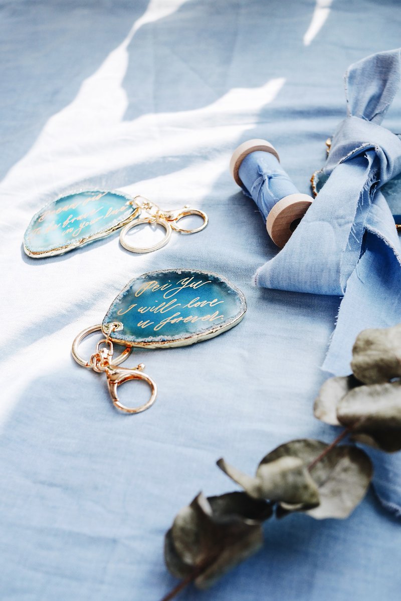 Voices of the River 订制西洋书法玛瑙 - 摆饰 - 半宝石 蓝色