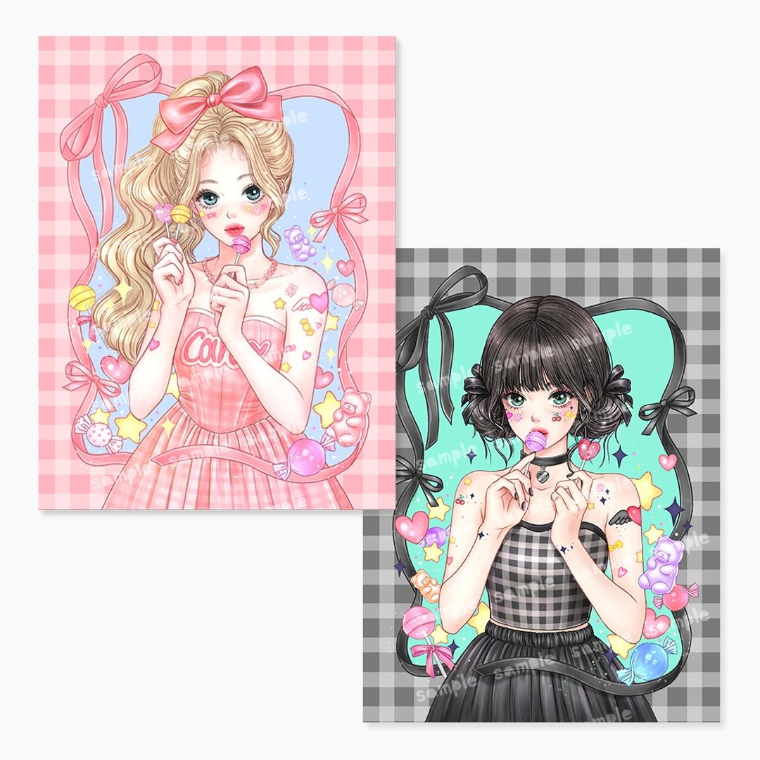 candy, becky 明信片 (2 款设计) - 卡片/明信片 - 纸 