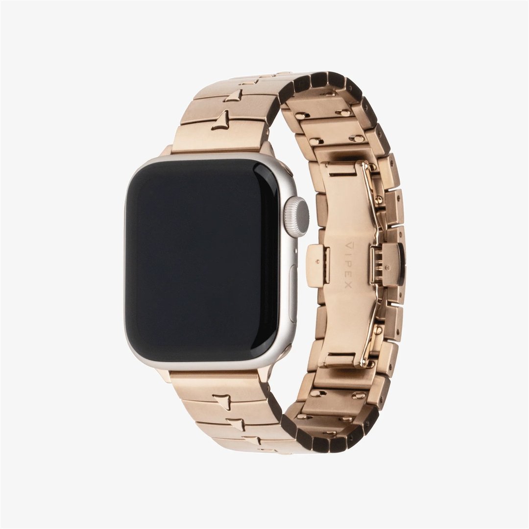 香港设计 VIPEX Lady Cobra - 钛金属Apple Watch表带 - 香槟金 - 表带 - 贵金属 金色