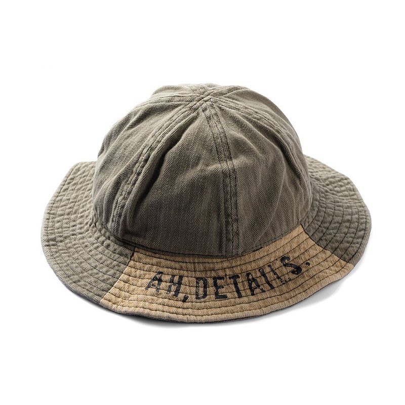 Vintage Bucket Hat - 橄榄 Olive - 帽子 - 棉．麻 