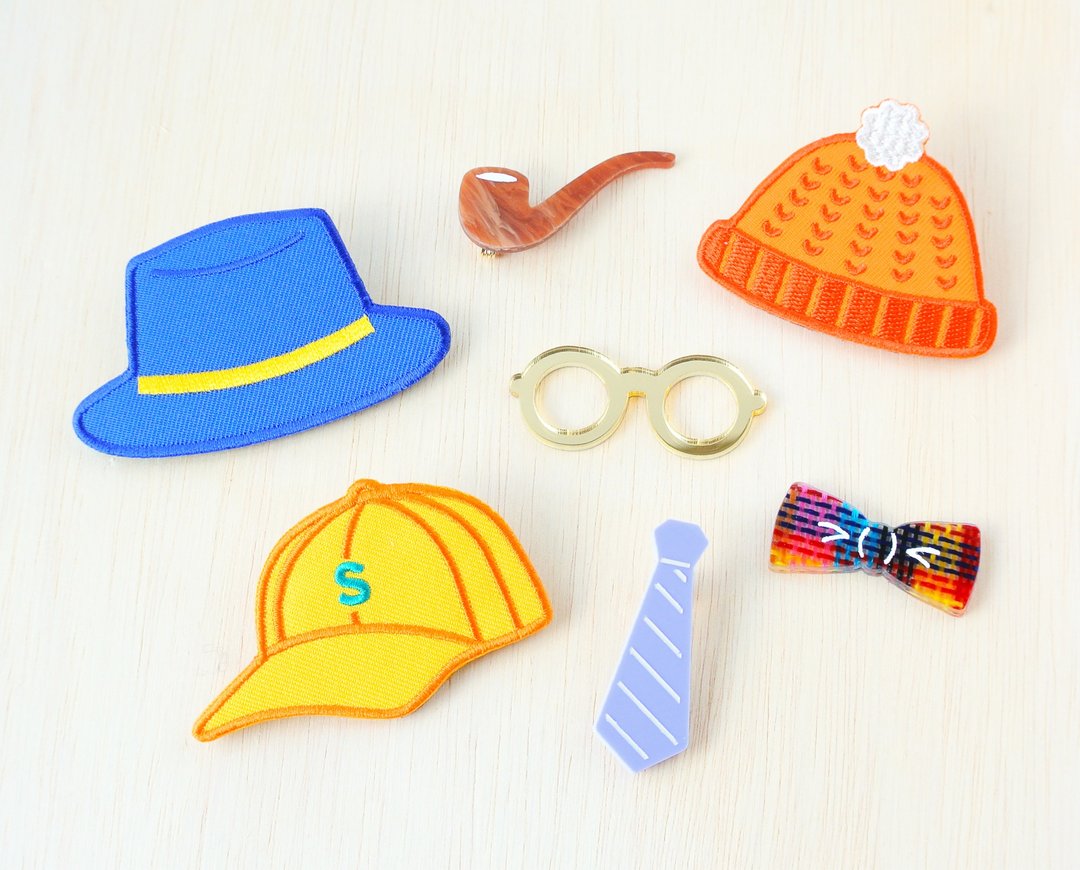 Dress up brooch - 胸针 - 压克力 多色