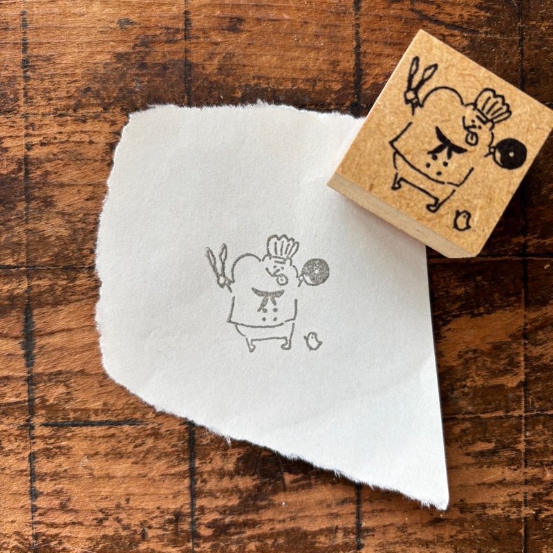 muu 酱印章 / 甜点师傅甜甜圈 - 印章/印台 - 橡胶 卡其色