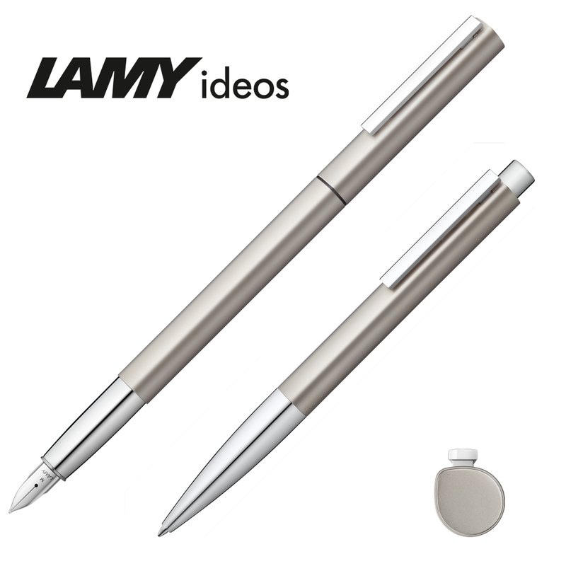 LAMY 原子笔 / Ideos 系列 - 香槟金 - 圆珠笔/中性笔 - 铝合金 金色