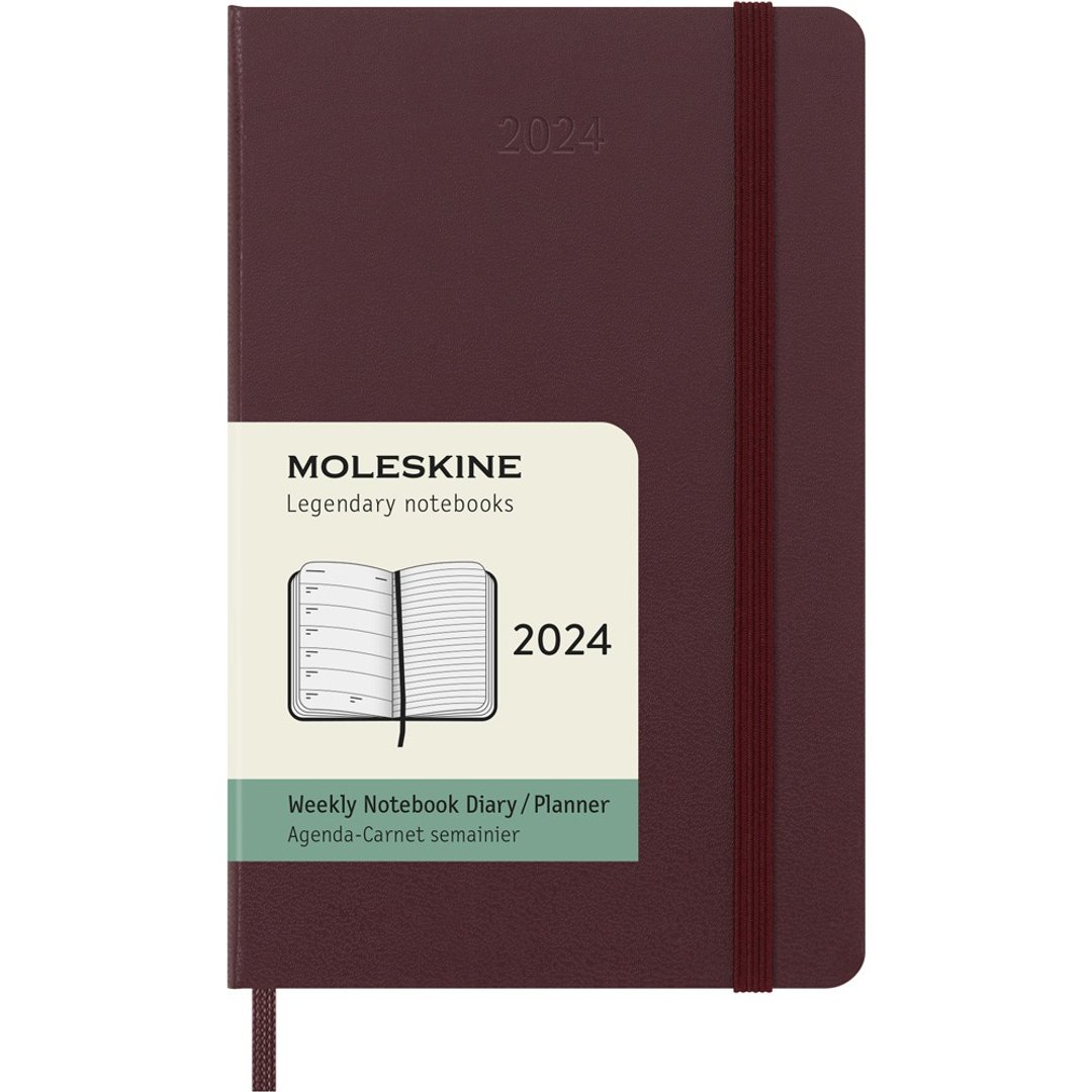 _勿上架__勿上架_MOLESKINE 2024 周记手帐 12M 硬壳 口袋型 酒红 - 笔记本/手帐 - 纸 红色