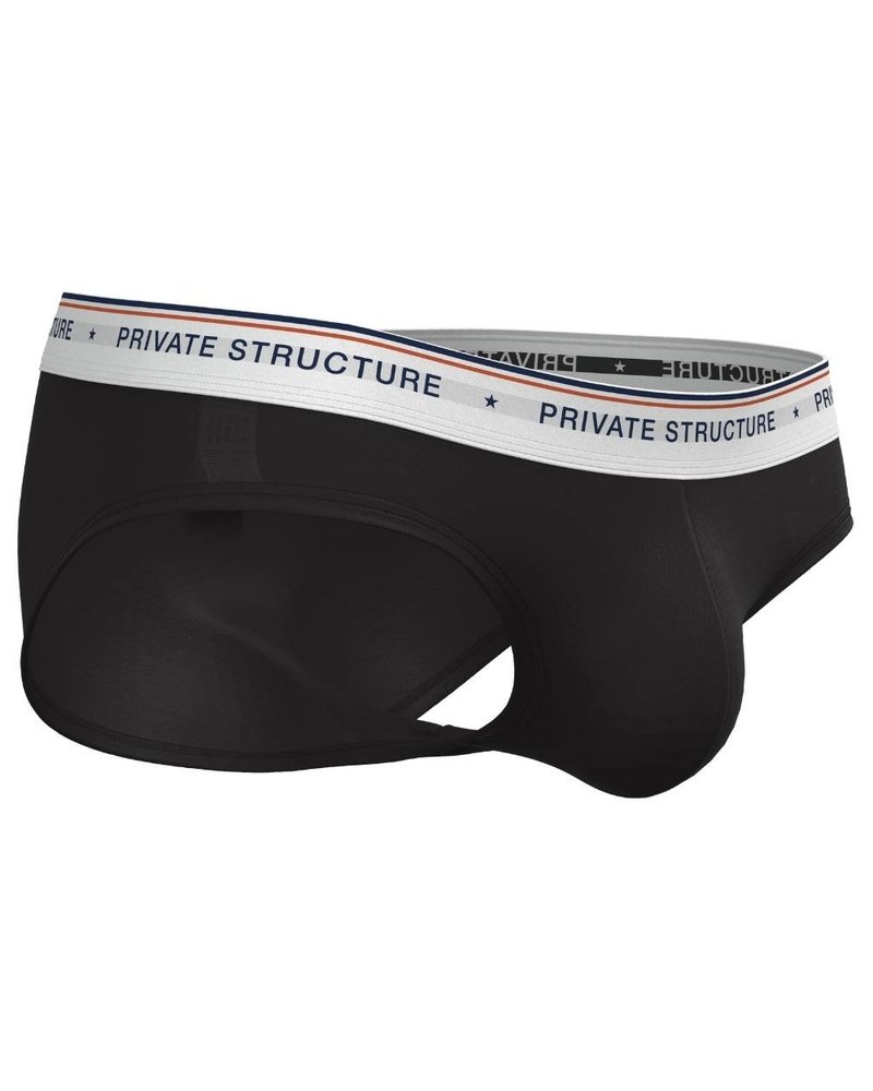 CHUMM! 男士迷你三角内裤 | 幽灵黑 | 95%棉+5%弹性纤维 - 男士内衣裤 - 棉．麻 黑色