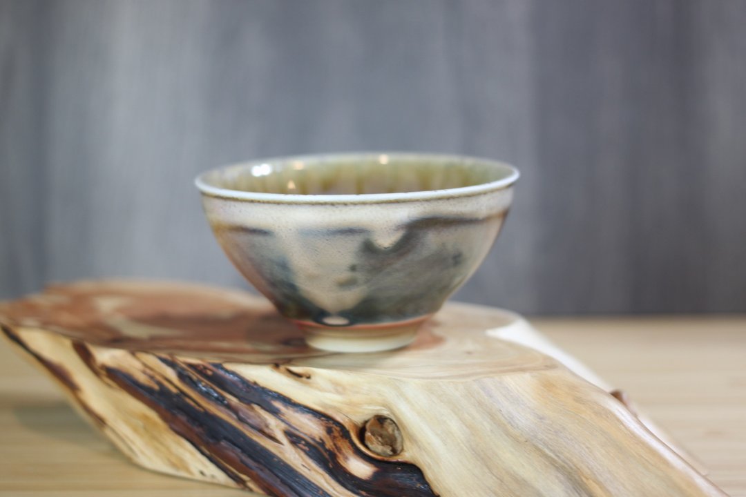 【沐春生活】120ml 天目釉 柴烧茶杯 莺歌名家叶敏祥手工作品 - 其他杯子 - 瓷 
