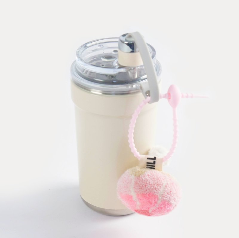 关西红菇-手工簇绒立体蘑菇钥匙圈-手工/礼物/吊饰/钥匙圈/可爱 - 钥匙链/钥匙包 - 羊毛 粉红色