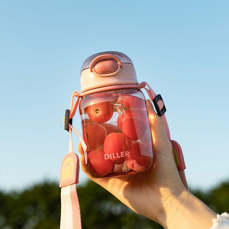 【Diller】D64 美国安全材质 Tritan 乐雅吸管杯 500ml 4色任选 - 水瓶/水壶 - 其他材质 多色