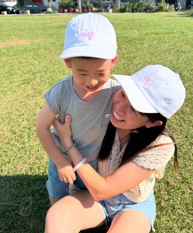 JiaoJiao脚郊-儿童老帽_白色呷脚帽 - 婴儿帽/发带 - 棉．麻 白色