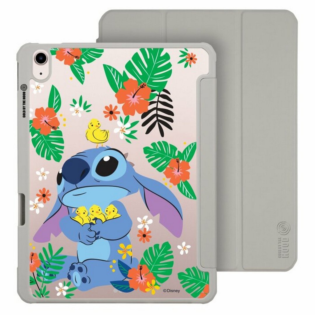Disney迪士尼 史迪仔 iPad Air/Pro 2024可拆式防摔透明 实色折套 - 平板/电脑保护壳 - 塑料 多色