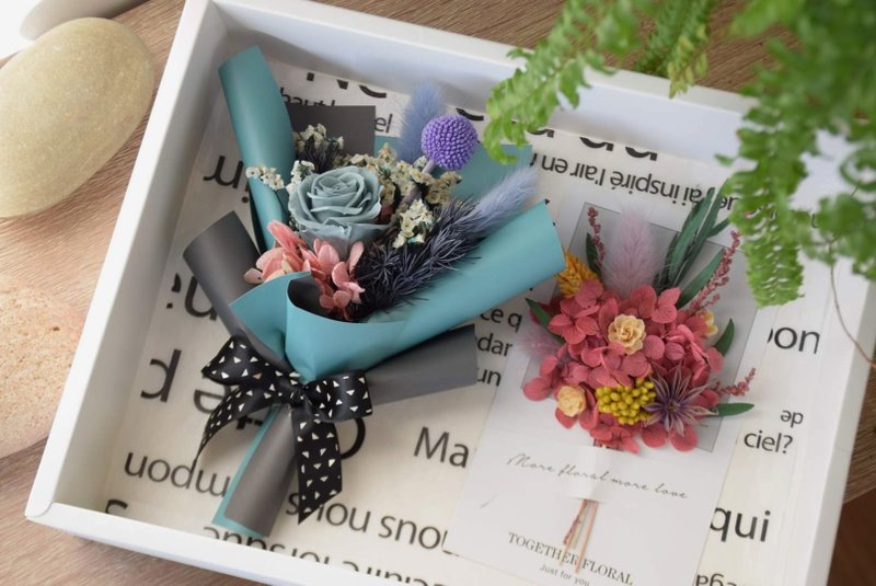 永生花花束/花卡 花艺礼盒 - 干燥花/捧花 - 植物．花 