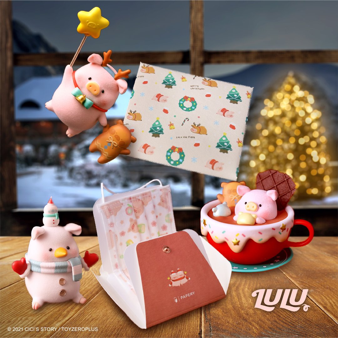 MASKfolio S口罩套 LuLu The Piggy-Ludolph the Reinpig - 口罩 - 纸 