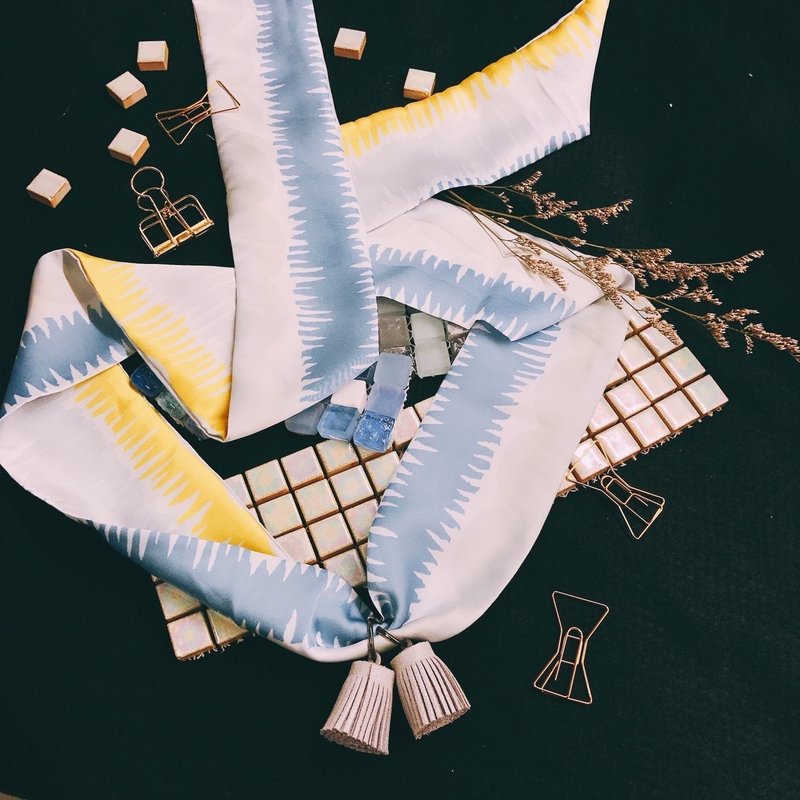 流苏项链 / 漫步在云端 - 项链 - 聚酯纤维 蓝色