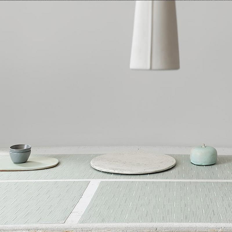 Bamboo 竹编系列餐垫 36 × 48 cm - Sea Glass 青玉 - 餐垫/桌巾 - 塑料 绿色