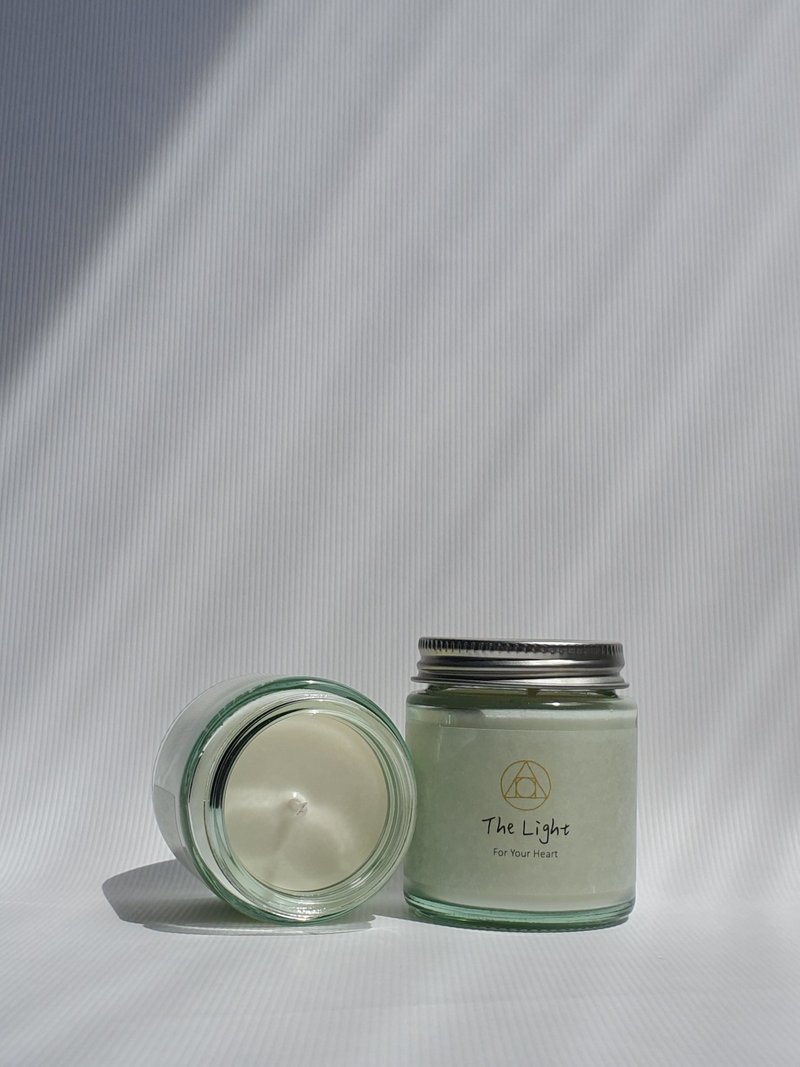 有光 放空 | 大豆蜡无精油蜡烛 | 放松 疗愈 纾压  能量 | 70 ml - 蜡烛/烛台 - 蜡 白色
