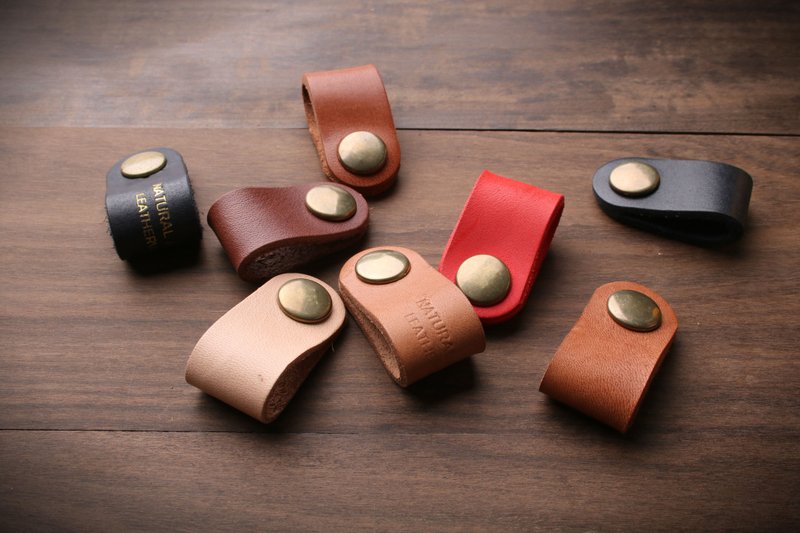 【NS皮件】卷线器、 收线器 、集线器 ( 一组 两个, 免费打印 ) - 卷线器/电线收纳 - 真皮 